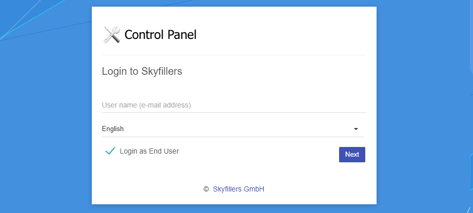 Skyfillers Benutzerprofile Login